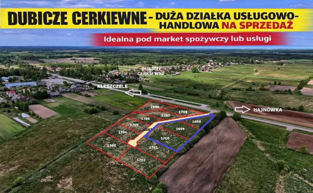 Działka inwestycyjna Dubicze Cerkiewne. Zdjęcie 1