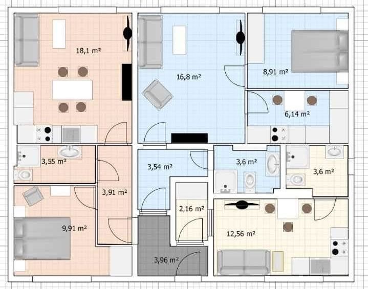 Mieszkanie 3-pokojowe Łódź Bałuty. Zdjęcie 8