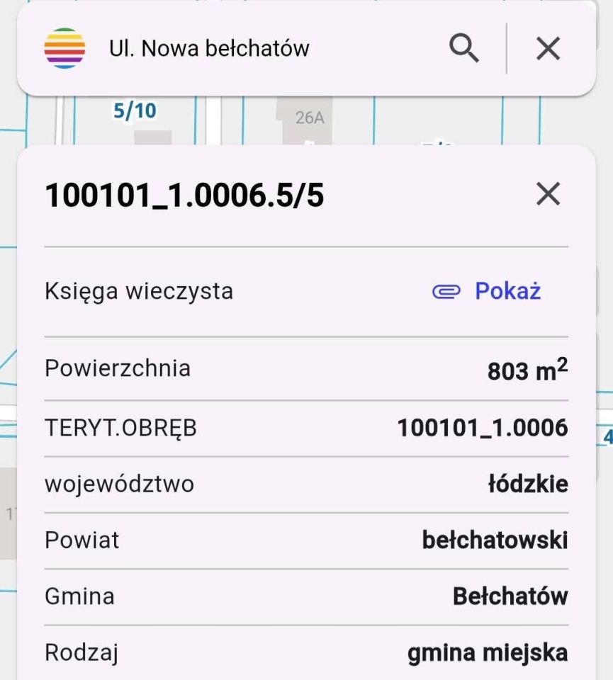 Działka budowlana Bełchatów Paulinów, ul. Nowa. Zdjęcie 6