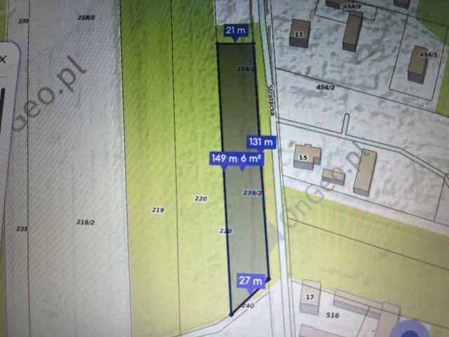 Działka budowlana Borkowo Kościelne, ul. Strażacka. Zdjęcie 1