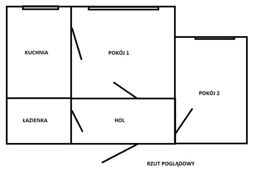 Mieszkanie 2-pokojowe Piotrków Trybunalski Północ, ul. Ludwika Zamenhofa. Zdjęcie 2