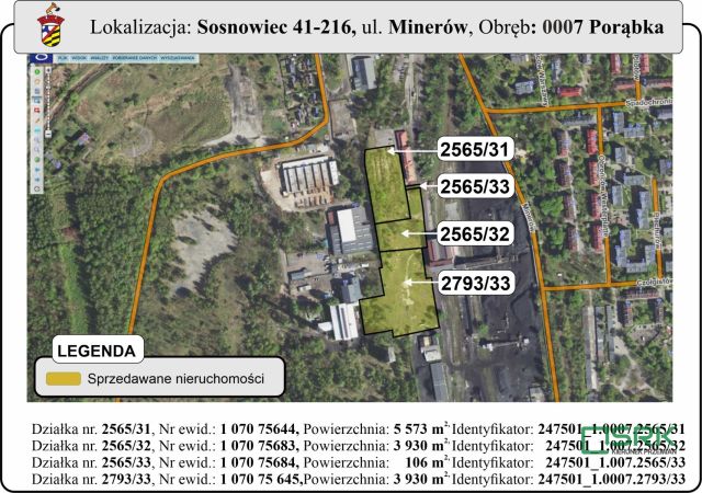 Działka Sosnowiec Porąbka, ul. Minerów. Zdjęcie 1