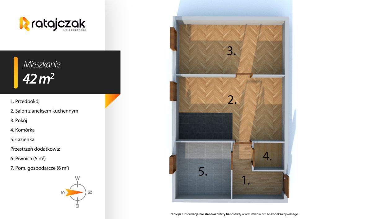 Mieszkanie 2-pokojowe Wejherowo, ul. Śmiechowska. Zdjęcie 1