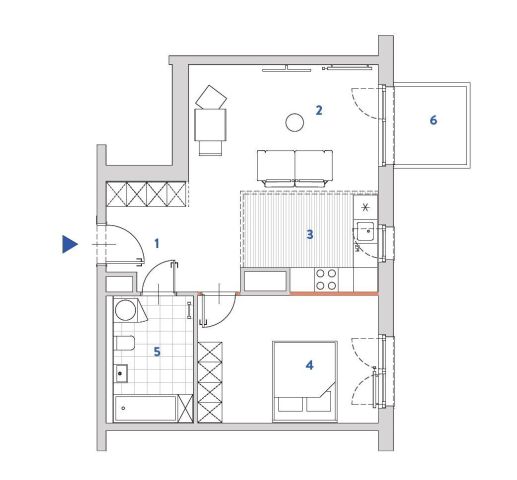 Mieszkanie 2-pokojowe Kraków Bronowice, ul. Wizjonerów. Zdjęcie 2