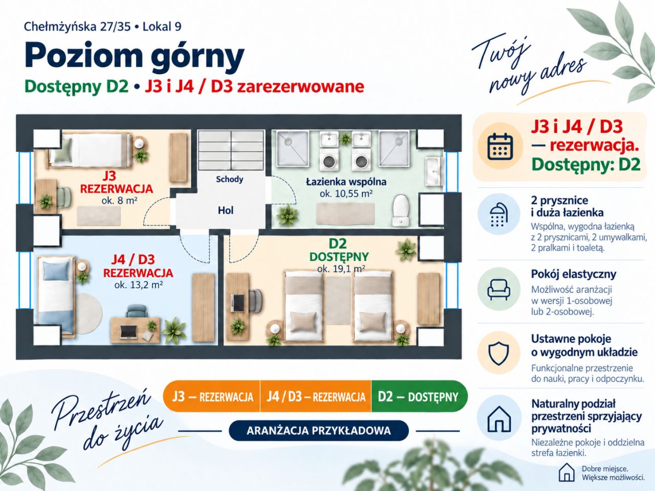 Pokój Warszawa Rembertów, ul. Chełmżyńska. Zdjęcie 5