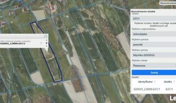 Działka rolna Pomocne, Pomocne