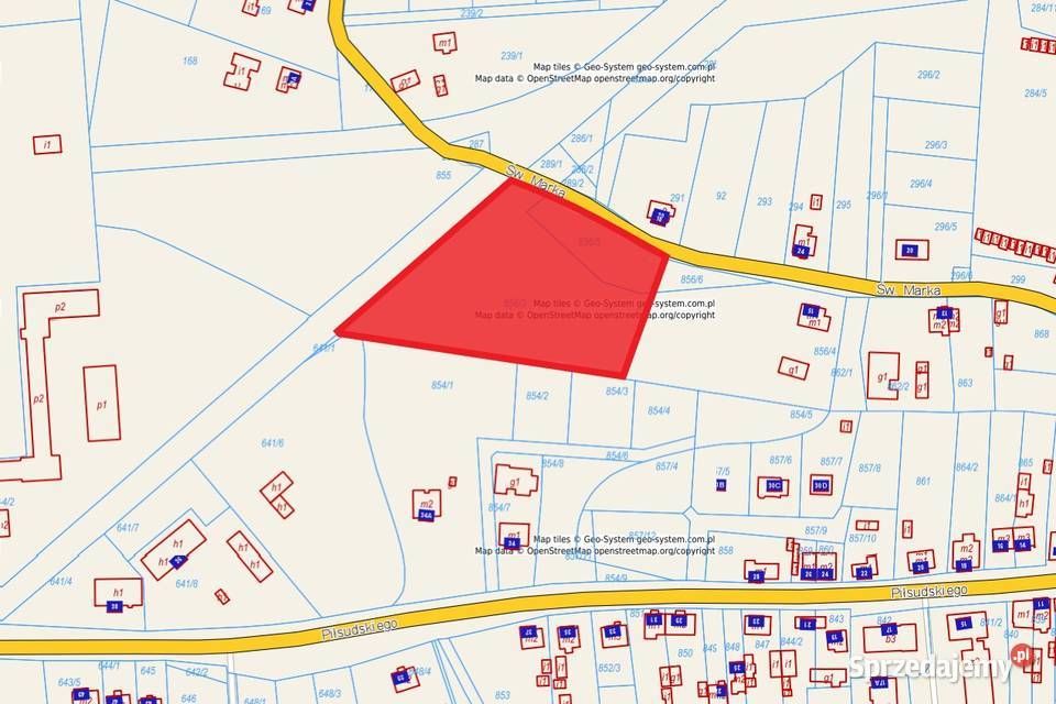Działka budowlana Szczucin, ul. św. Marka. Zdjęcie 1