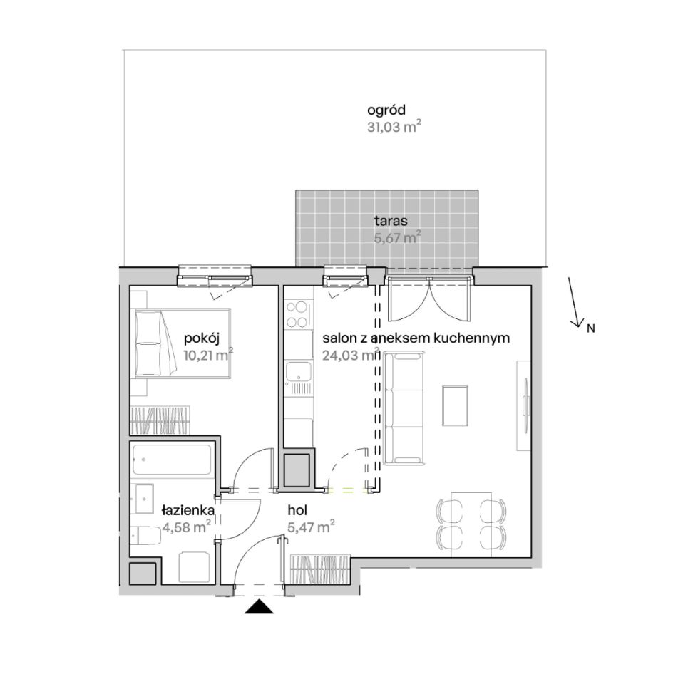 Mieszkanie 2-pokojowe Poznań Starołęka, ul. Unii Lubelskiej. Zdjęcie 7