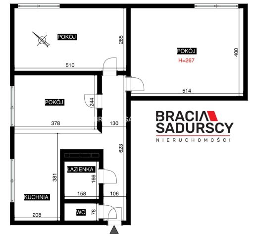 Mieszkanie 3-pokojowe Kraków Nowa Huta, os. Szkolne. Zdjęcie 3
