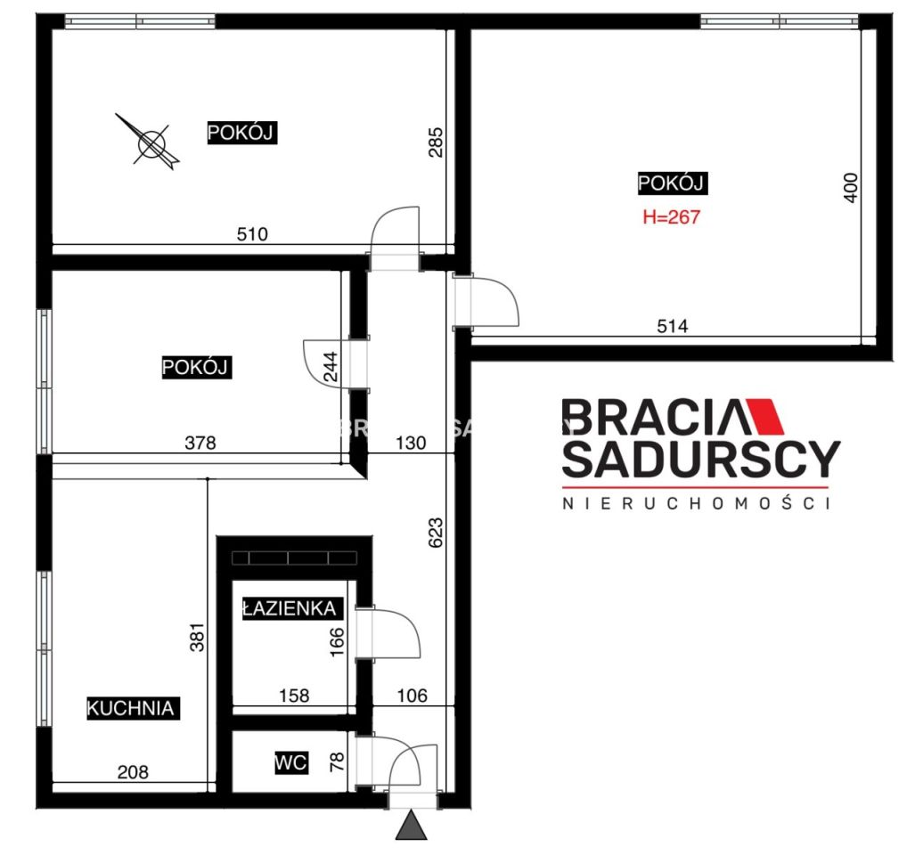 Mieszkanie 3-pokojowe Kraków Nowa Huta, os. Szkolne. Zdjęcie 3