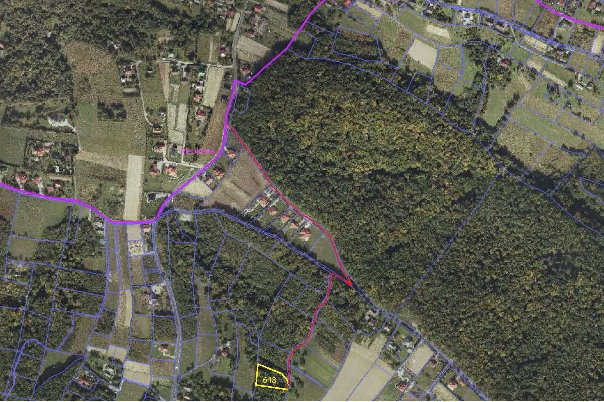 Działka rekreacyjna Kielnarowa