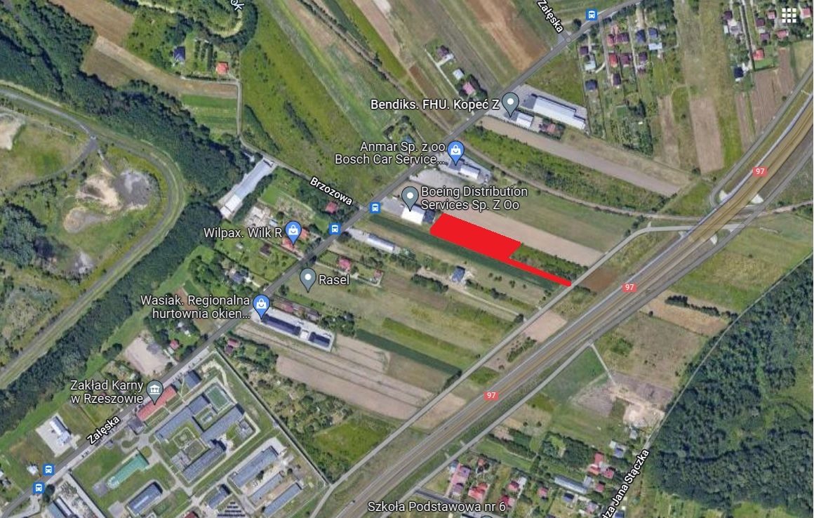 Działka budowlana Rzeszów Załęże, ul. Załęska