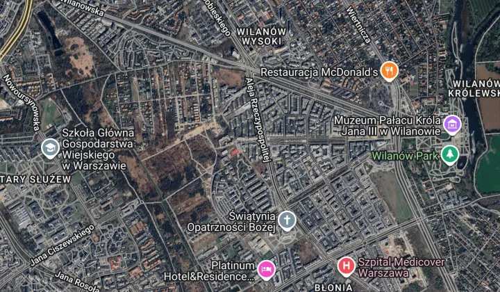 Mieszkanie 3-pokojowe Warszawa Wilanów, al. Rzeczypospolitej