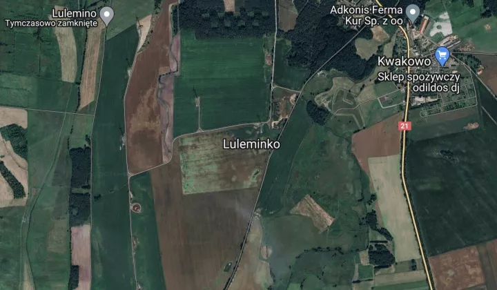 Działka rolna Lulemino