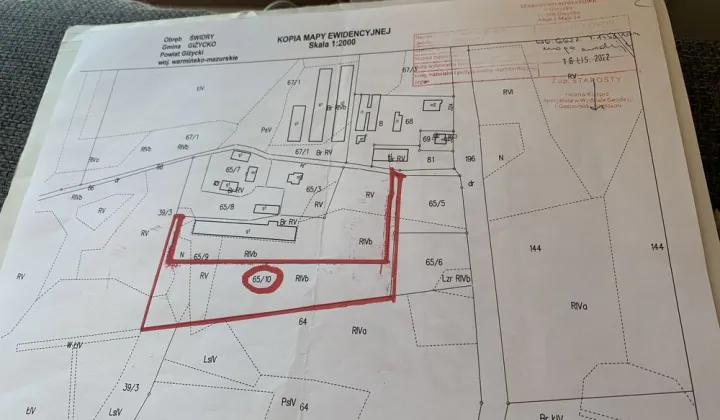 Działka rolna Świdry