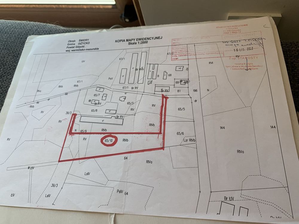 Działka rolna Świdry