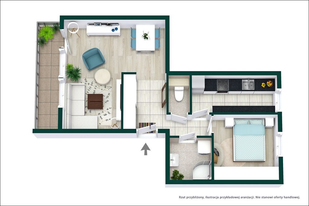 Mieszkanie 2-pokojowe Piastów, ul. Piotra Wysockiego. Zdjęcie 30