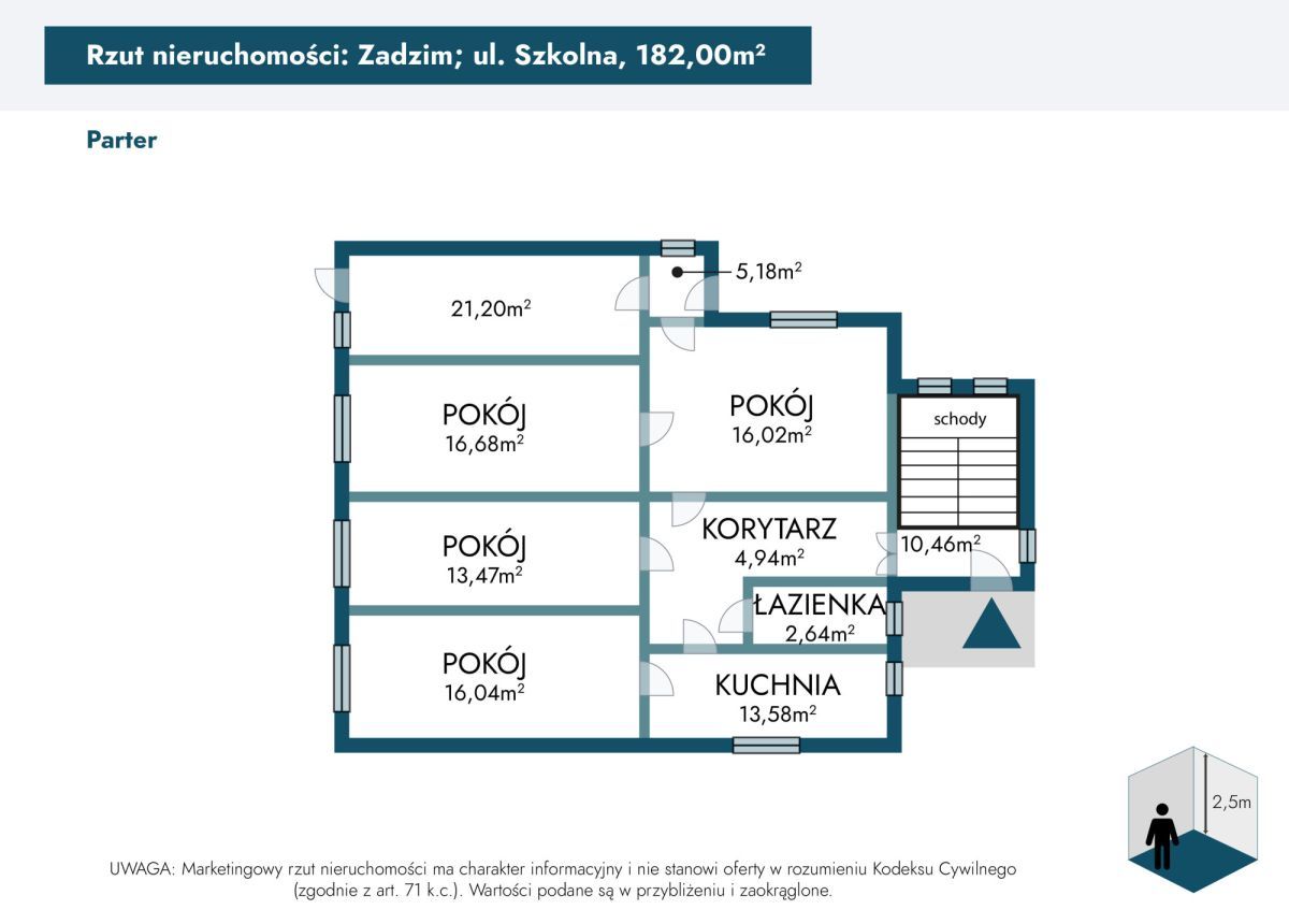dom wolnostojący, 5 pokoi Zadzim. Zdjęcie 38