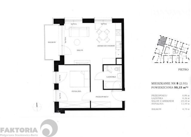 Mieszkanie 2-pokojowe Szczecin Centrum. Zdjęcie 1