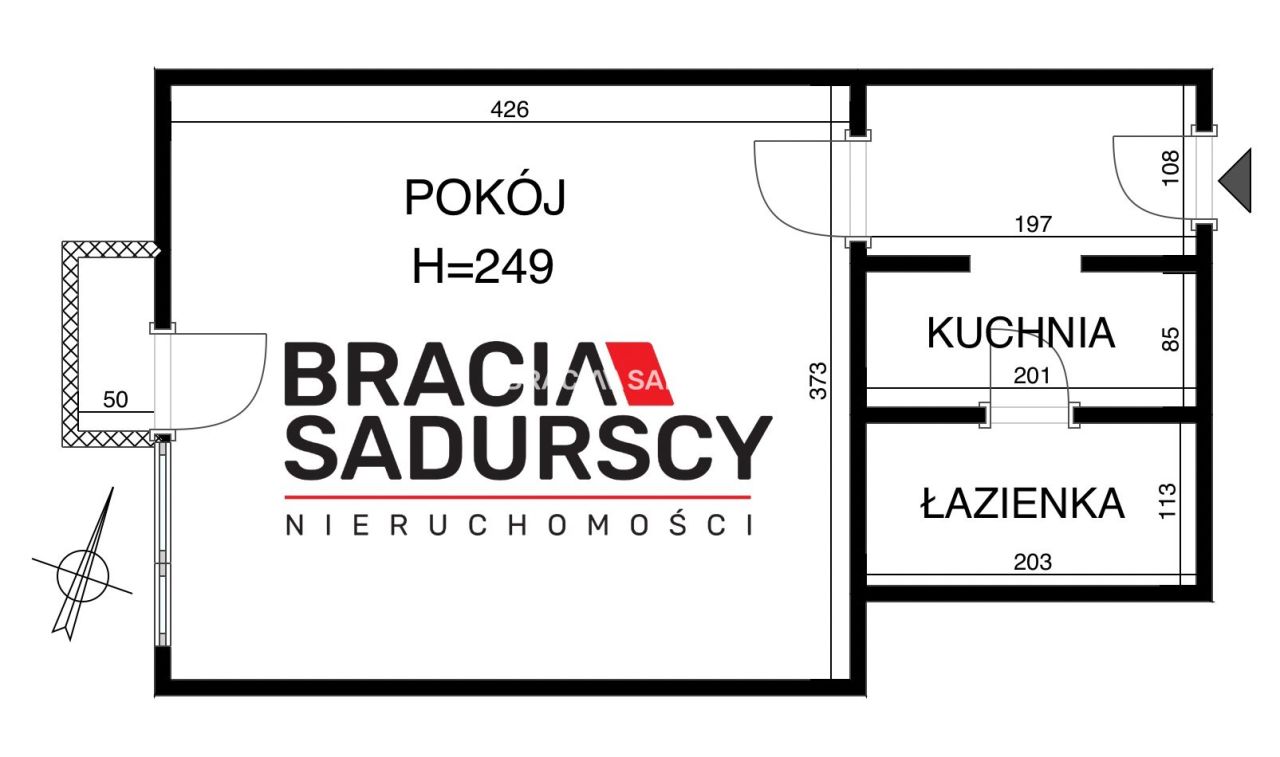 Mieszkanie 1-pokojowe Kraków Wzgórza Krzesławickie, os. Na Wzgórzach. Zdjęcie 19