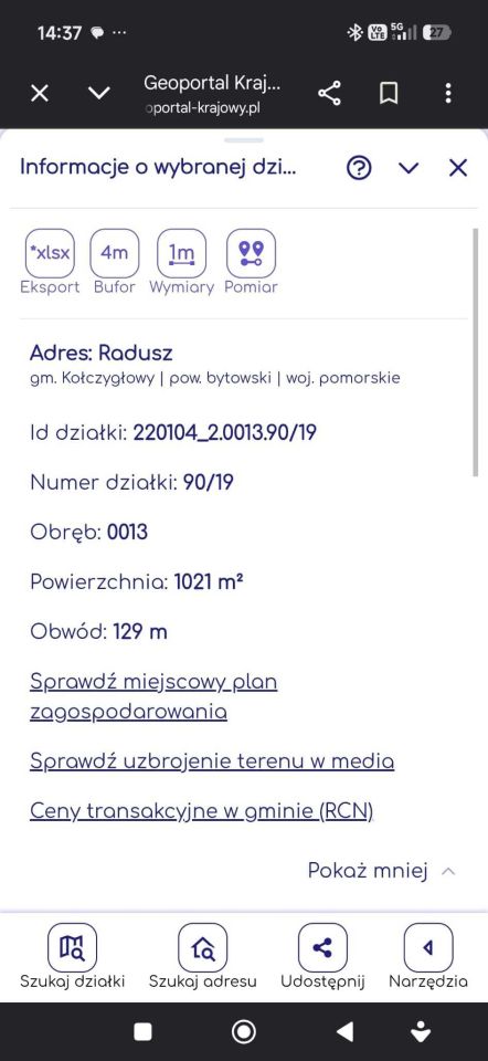Działka budowlana Radusz. Zdjęcie 6
