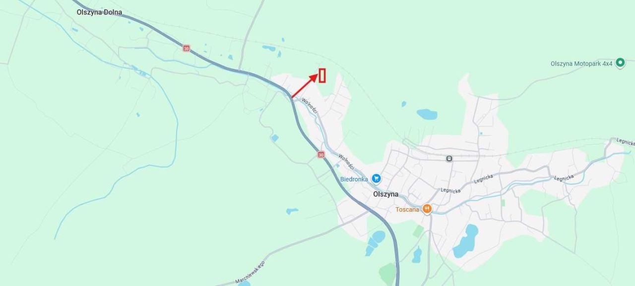 Działka budowlana Olszyna, ul. Wolności. Zdjęcie 2