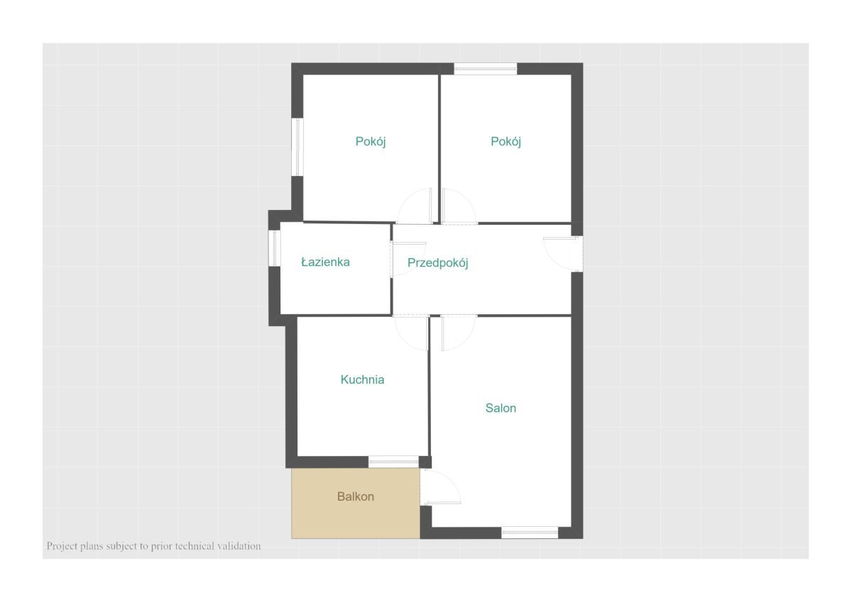 Mieszkanie 3-pokojowe Opalenica, os. Centrum. Zdjęcie 16