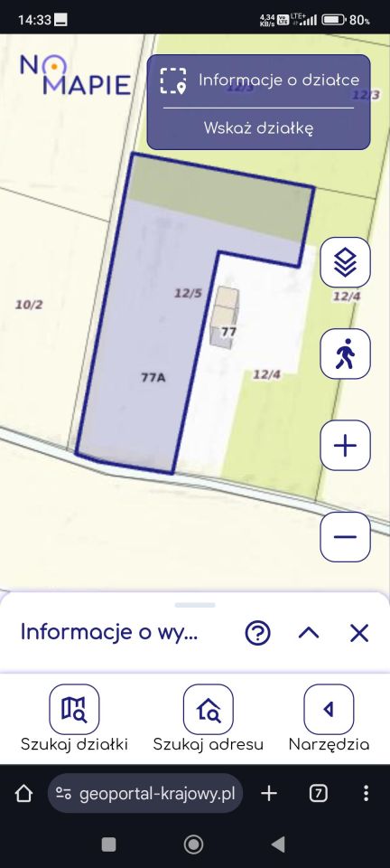Działka budowlana Majdan Mętowski