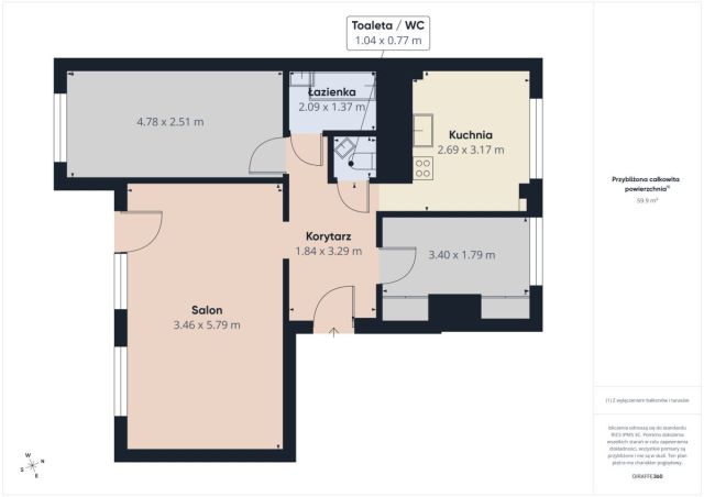 Mieszkanie 3-pokojowe Słupsk, ul. Wiatraczna. Zdjęcie 10