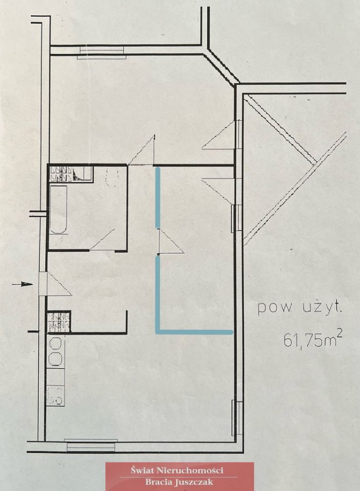 Mieszkanie 3-pokojowe Wrocław Tarnogaj. Zdjęcie 13
