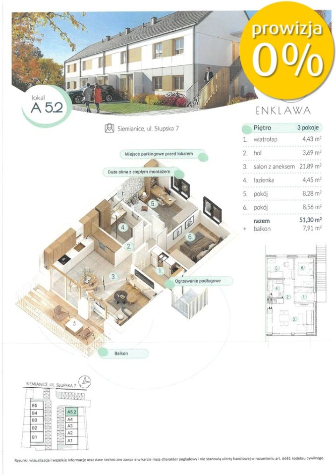 Mieszkanie 3-pokojowe Siemianice, ul. Słupska. Zdjęcie 6