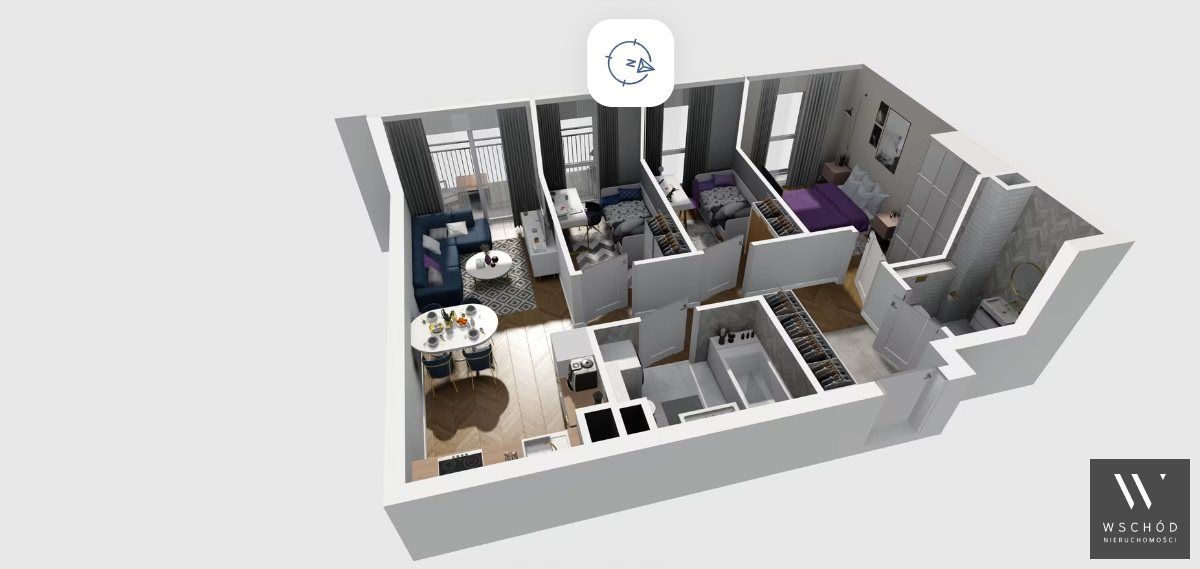 Mieszkanie 4-pokojowe Kraków Prądnik Biały. Zdjęcie 3