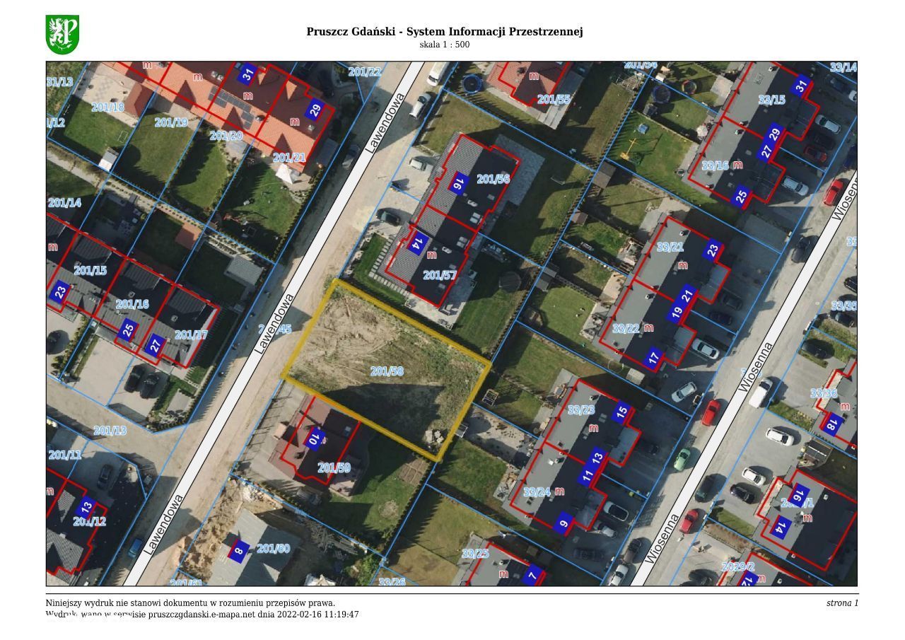 Działka budowlana Borkowo, ul. Lawendowa