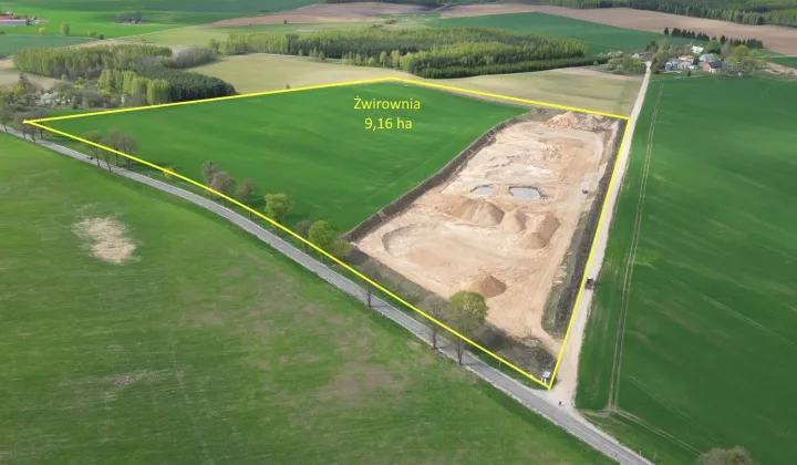 Działka inwestycyjna Stębark