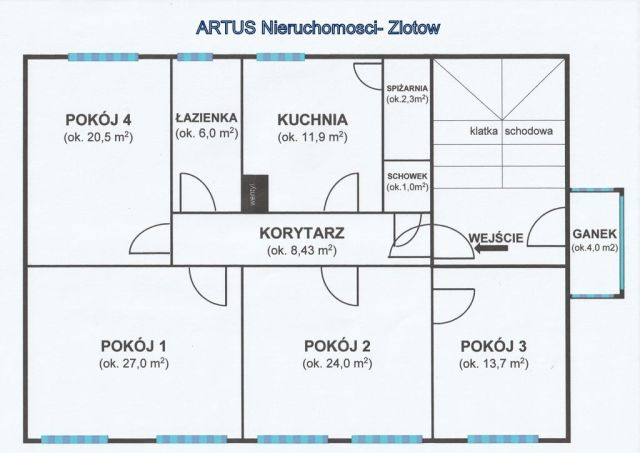 Mieszkanie 4-pokojowe Złotów, ul. Marii Skłodowskiej-Curie. Zdjęcie 1