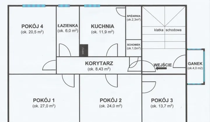 Mieszkanie 4-pokojowe Złotów, ul. Marii Skłodowskiej-Curie