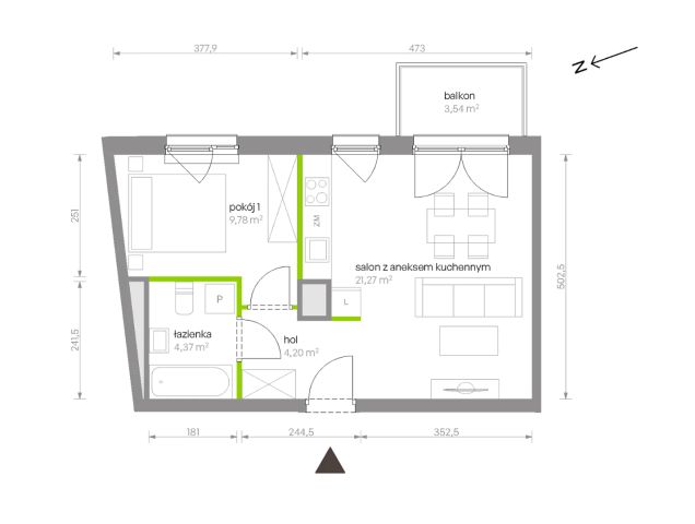Mieszkanie 2-pokojowe Warszawa Chrzanów, ul. Szeligowska. Zdjęcie 8