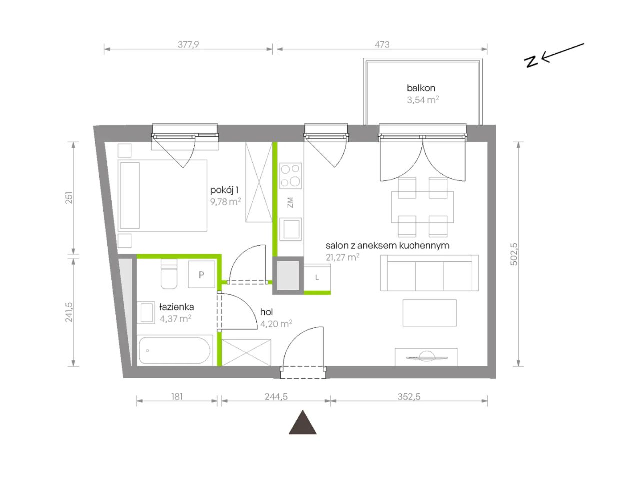 Mieszkanie 2-pokojowe Warszawa Chrzanów, ul. Szeligowska. Zdjęcie 8
