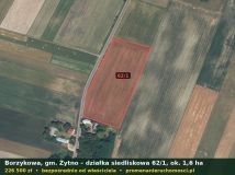 Działka siedliskowa Borzykowa, ul. Cmentarna. Zdjęcie 1