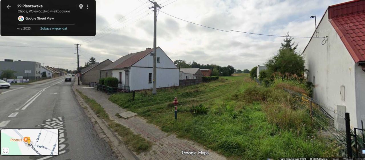 Działka rolna Chocz, ul. Pleszewska