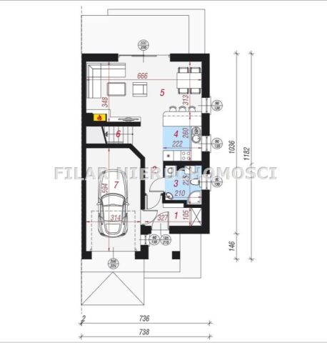 dom szeregowy, 5 pokoi Chróstnik. Zdjęcie 11