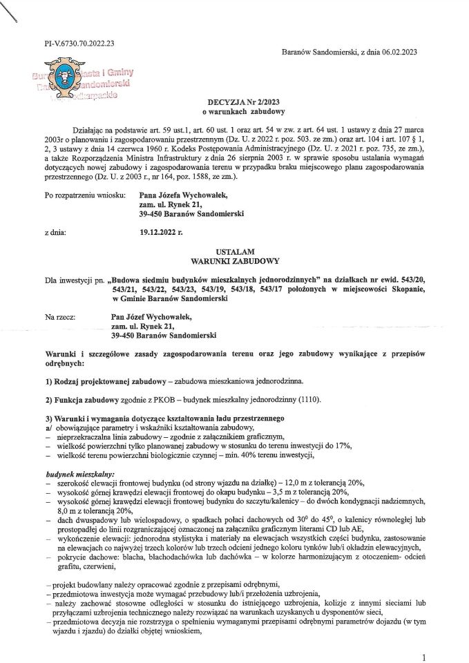 Działka budowlana Skopanie, ul. Jana Pawła II. Zdjęcie 3