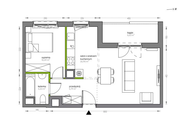 Mieszkanie 2-pokojowe Kraków Płaszów, ul. Myśliwska. Zdjęcie 25