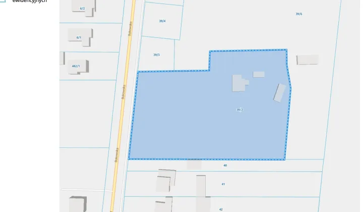 Działka siedliskowa Szewce Zgoda, ul. Bukowska