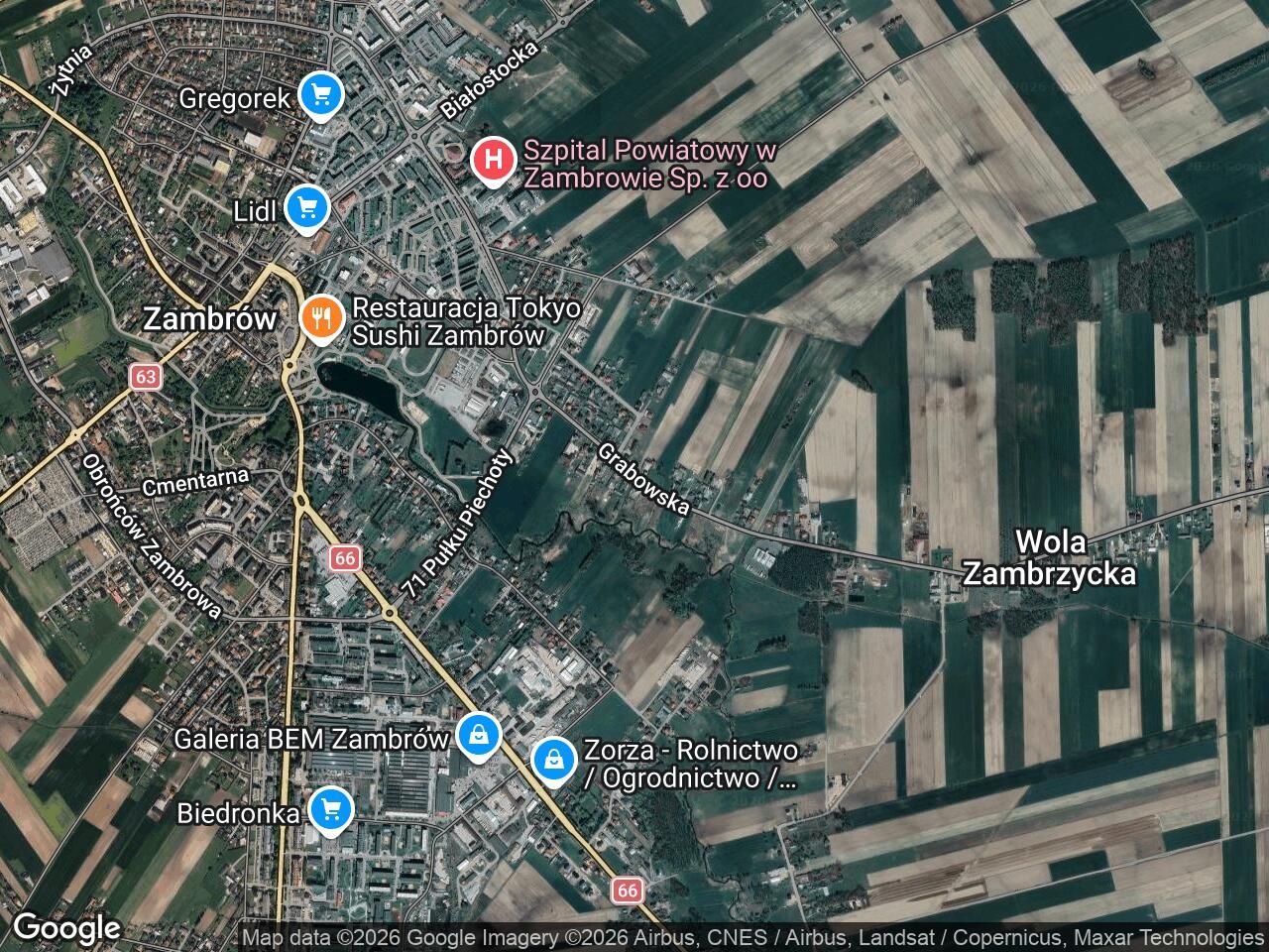 Działka rolno-budowlana Zambrów, ul. Grabowska. Zdjęcie 1