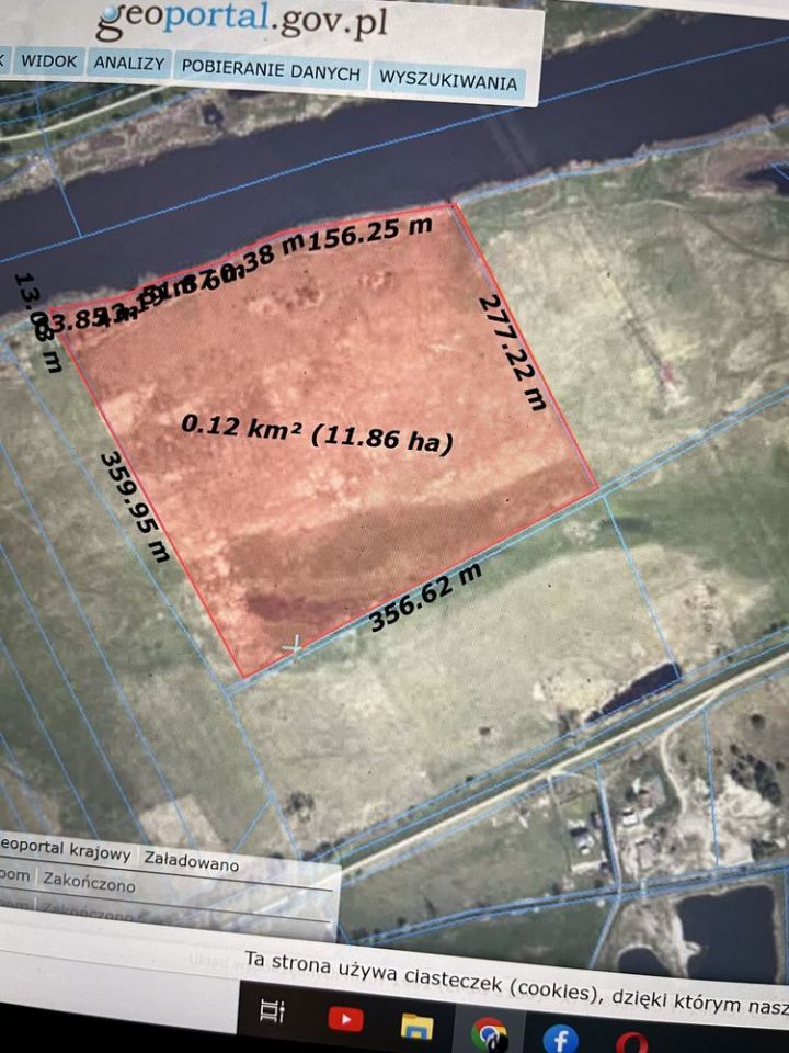 Działka rolna Płonica