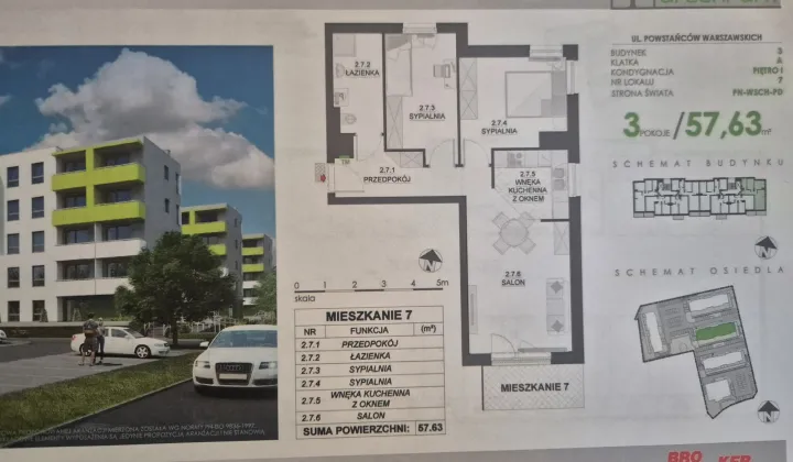 Mieszkanie 3-pokojowe Starogard Gdański