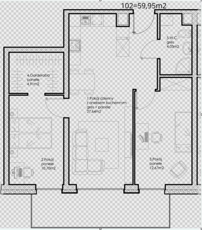 Mieszkanie 2-pokojowe Leszno, ul. Austriacka. Zdjęcie 4