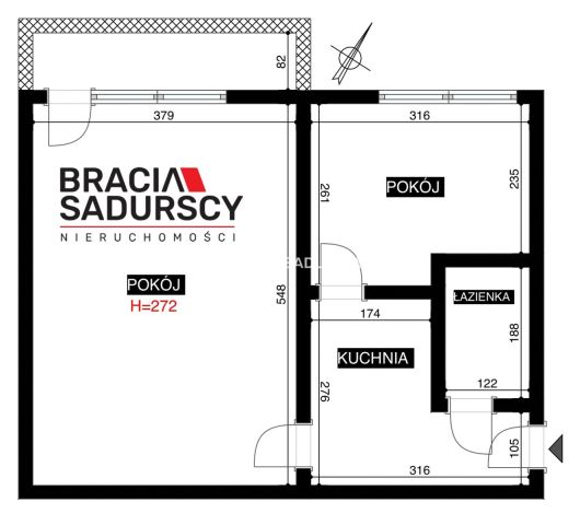 Mieszkanie 2-pokojowe Kraków Bronowice, ul. Leopolda Staffa. Zdjęcie 3