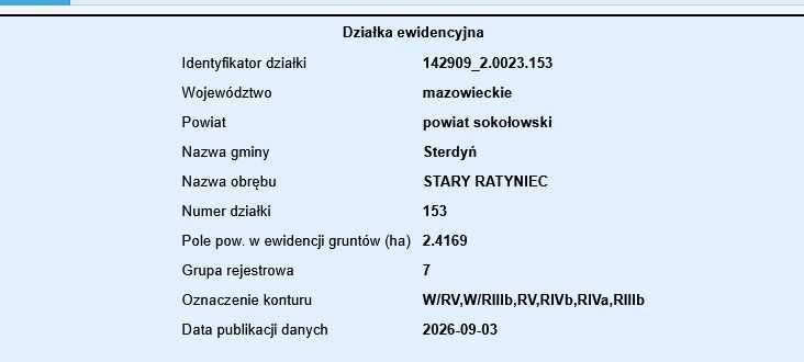 Działka rolna Stary Ratyniec. Zdjęcie 2